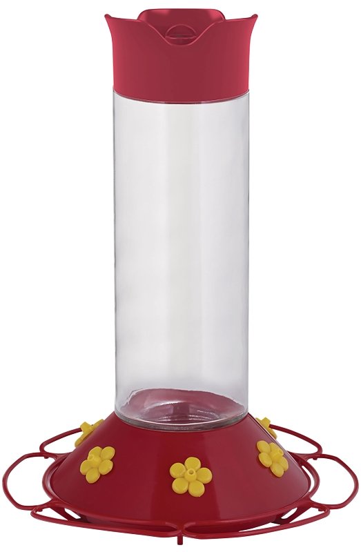 FEEDER HBIRD GLASS RED 30OZ   