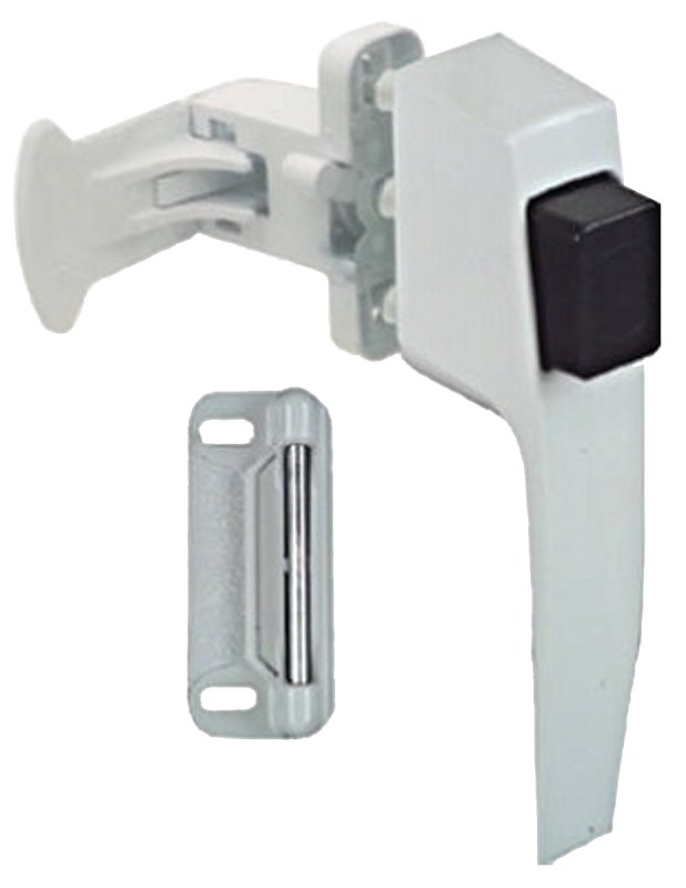 LATCH PUSHBTTN WHITE 1-3/4IN  