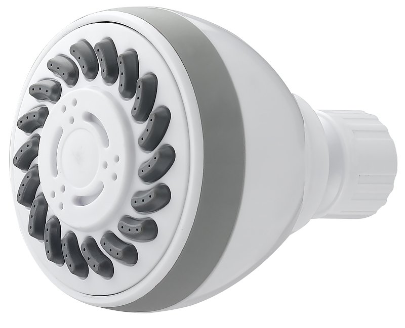 SHOWERHEAD FIXMOUNT 3-SET WHT 