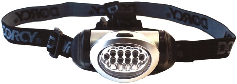 HEADLIGHT 10 LED WHT/RED 3AAA 