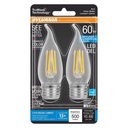 BULB LED B10 BENT CLR DAYLT 5W