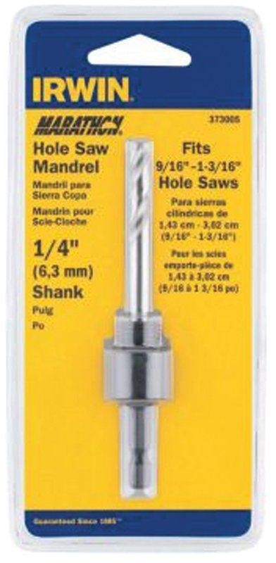 MANDREL HOLE SAW 1/2IN HEX    