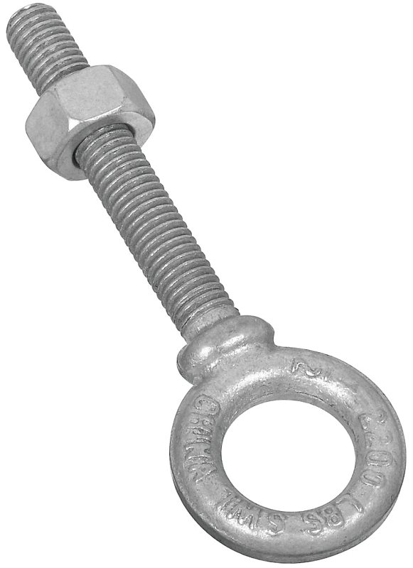 EYE BOLT W/NUT 1/2X3.25IN GALV