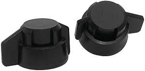 CAP BAYONET WINGED CLOSED BLK 