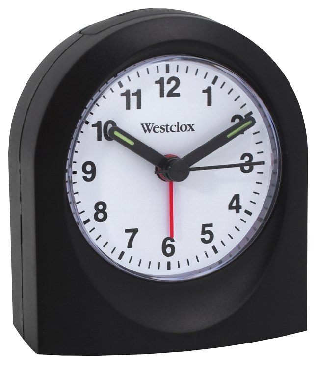 CLOCK ALARM QTZ BLK CASE      