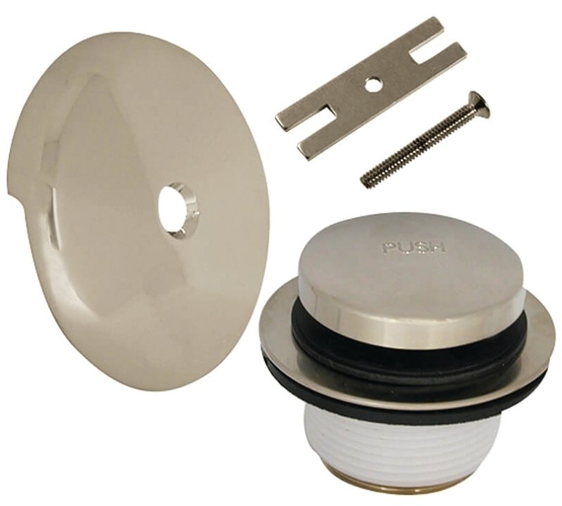TRIM TUB DRAIN TOUCHTOE NICKEL