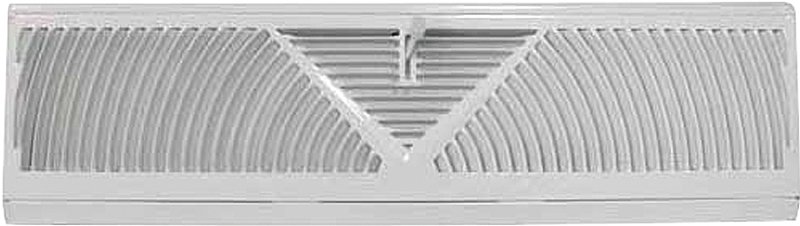 REGISTER BASEBOARD 18IN WHT   