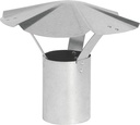CAP RAIN SHANTY 4IN GALV STEEL