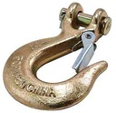 HOOK CLVS/LTCH CHRMT/YEL 1/4IN