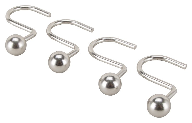 HOOK CURTAIN BALL SAT NIC     