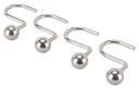 HOOK CURTAIN BALL SAT NIC     