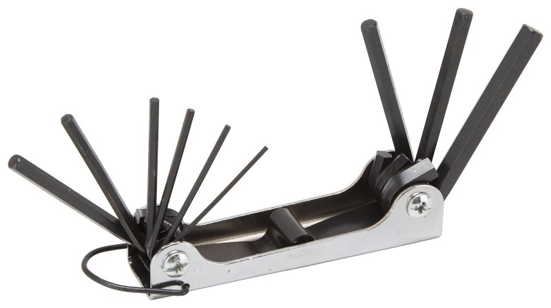 KEY HEX SET 9PC METRIC FOLD-UP