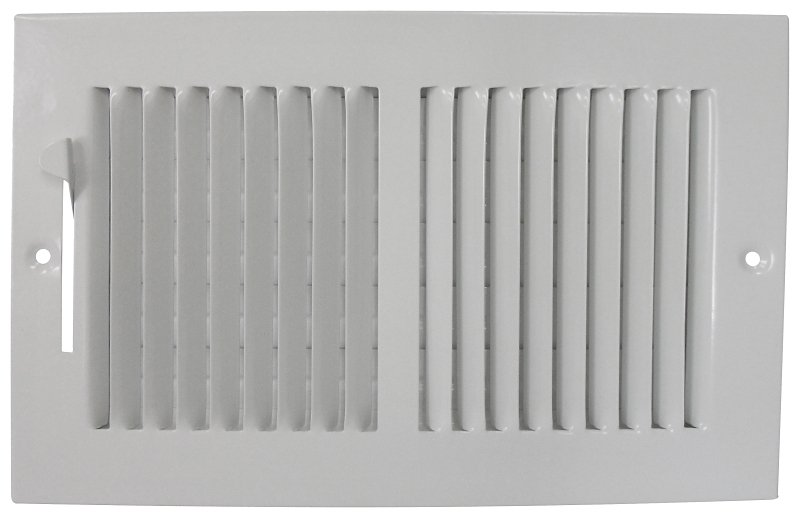 REGISTER BASEBOARD WHT 10X6IN 
