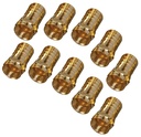 CONNECTOR F COAX CRIMP RG6 GLD