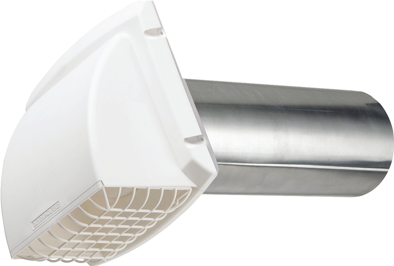 HOOD VENT DRYER PLSTC 4IN WHT 