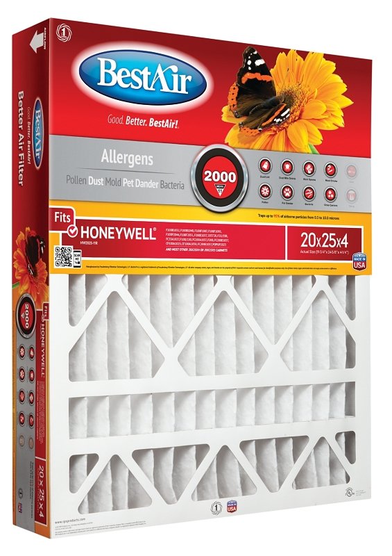 FILTER AIR MERV 11 20X25X4IN  