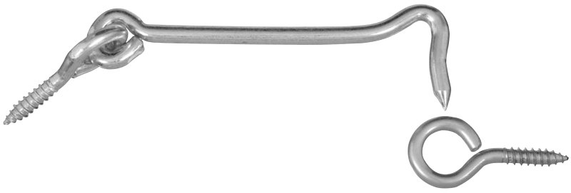 HOOK/EYE GATE ZINC PLATED 6IN 
