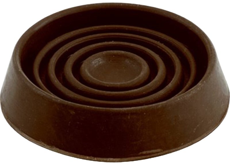 CUPS ROUND RUB BROWN 3IN      