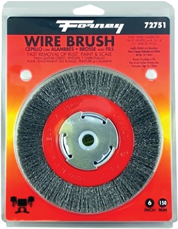 BRUSH WIRE WHEEL FINE 6X.008IN