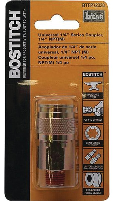 COUPLER UNIVERSAL 1/4X1/4M    
