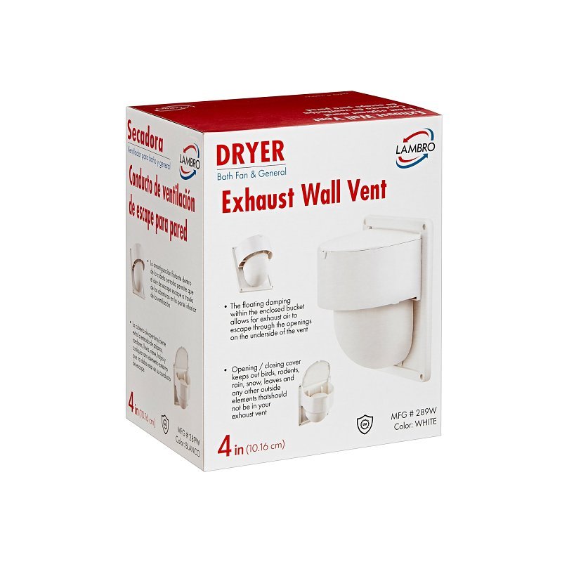 HOOD VENT DRYER ROUND 4IN BLK 
