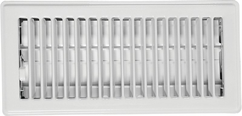 REGISTER FLOOR 4X12IN WHT     