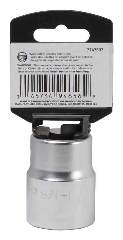 SOCKET STD 1-1/8INX12PT 3/4DR 