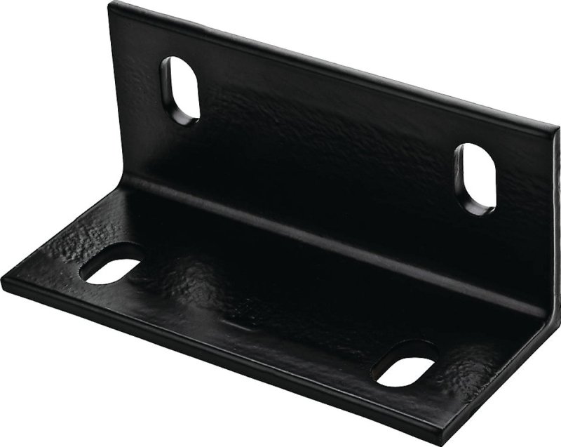 BRACE CORNER 3X6.6X1/4 BLK STL