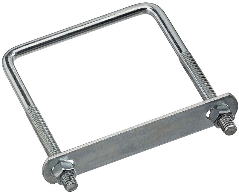 BOLT U SQUARE 3/8X4X5IN ZINC  