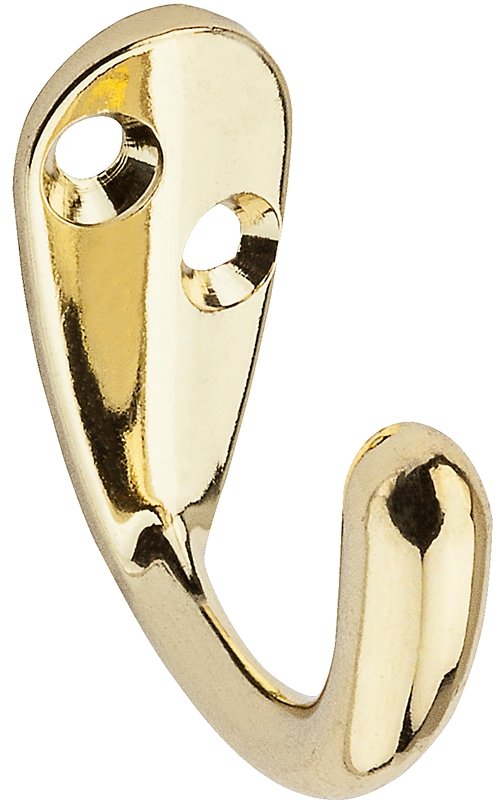 HOOK COAT/HAT BRASS           
