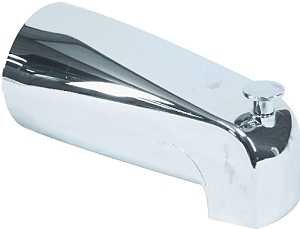 TUB SPOUT W/DIVERTER PLASTIC  