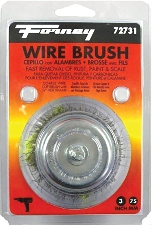 BRUSH CUP CRIMPD WIRE 3X.012IN