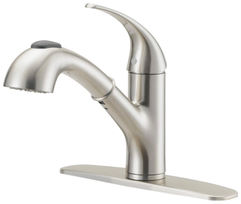 FAUCET KIT PULOUT SNGL LEV SS 