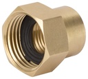 CONNECTOR BRASS 1/2NPTX3/4NH  
