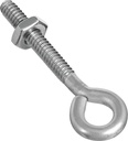 EYE BOLT W/NUT 3/16X2IN SS    