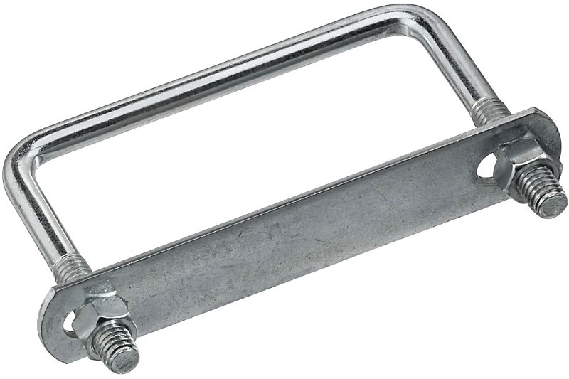 BOLT U SQUARE 3/8X4X3IN ZINC  