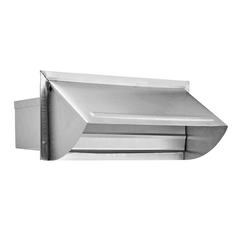 WALLCAP W/DAMPER ALUM WHT     