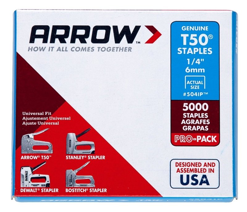 STAPLE T50 5000PK 1/4IN       