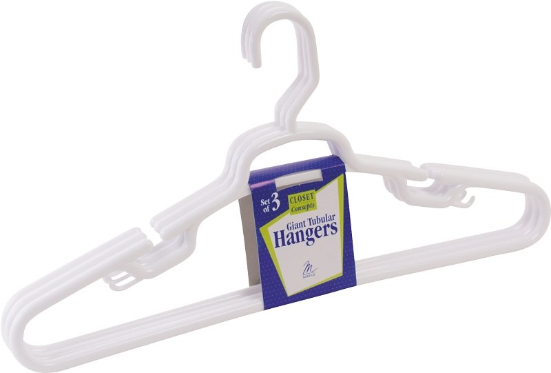 HANGER CLOTH TUBULR GIANT WHT 