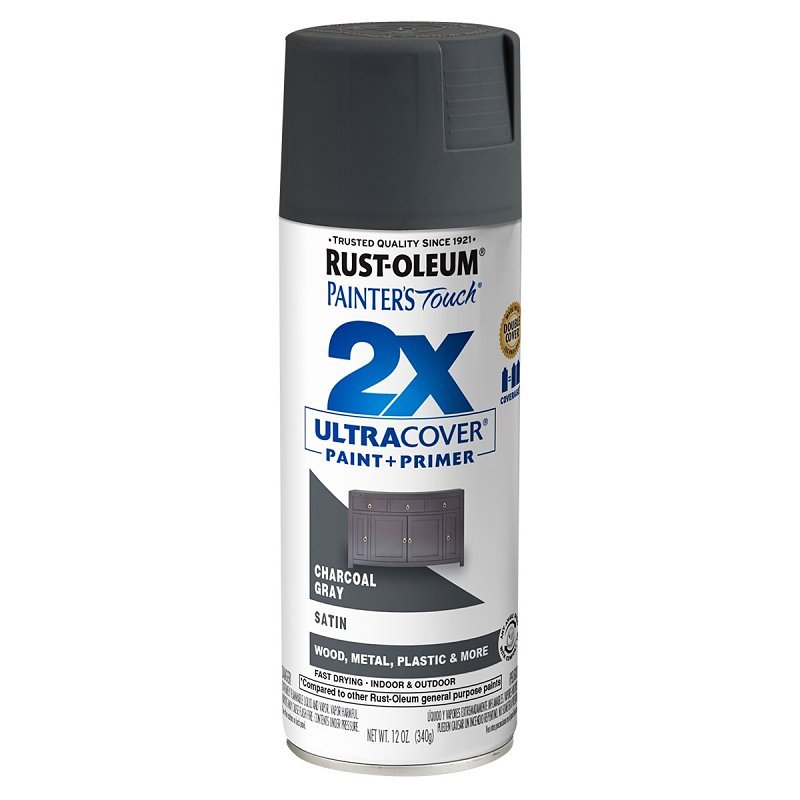 PAINT SPRAY CHARCOAL GRAY 12OZ