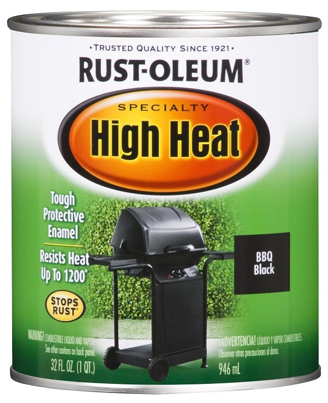 PAINT HEAT RESISTANT BLACK QT 