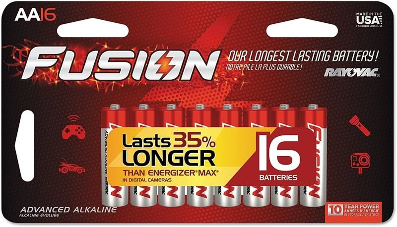 BATTERY ALKLNE AA 2700MAH 16PK