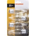 BULB LT CHNDLR 25W 120V CLR   