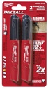 MARKER MEDIUM POINT BLACK 2PK 