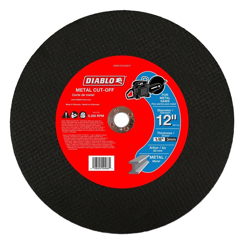 CUTOFF DISC HI-SPD METAL 12 IN