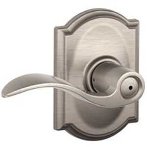 PRIV ACCENT SATIN NICKEL CAMEL