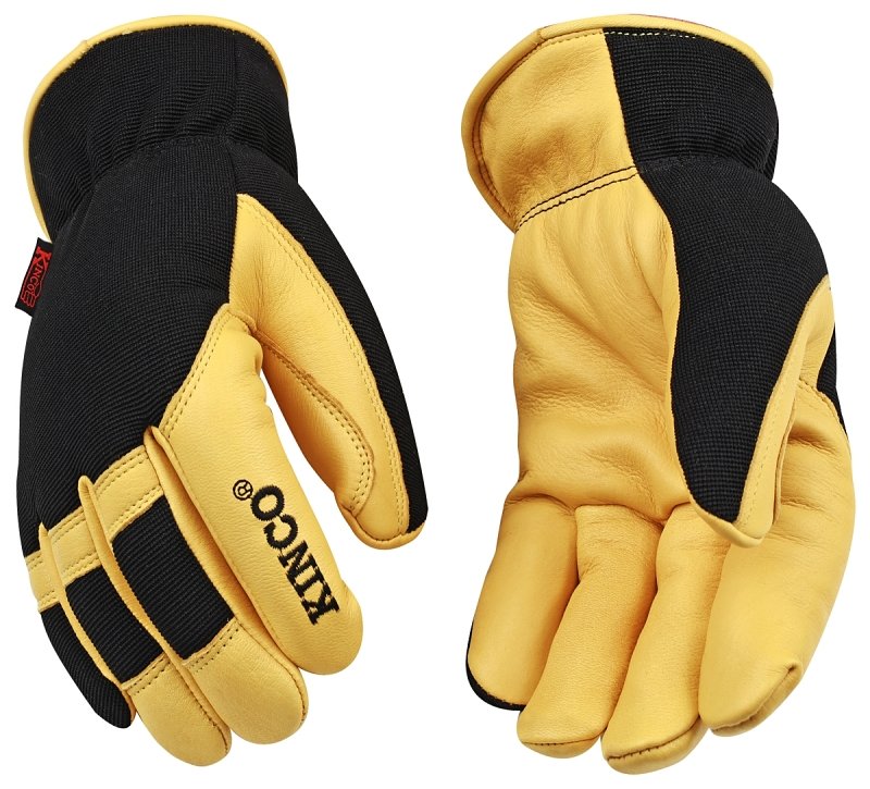 GLOVES LINED DEERSKIN LARGE   