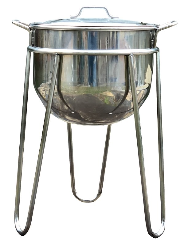 KETTLE STAINLESS W/RND BTM 8GA