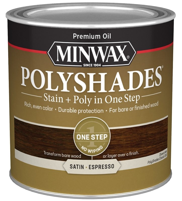 STAIN SATIN ESPRESSO 1/2PT    