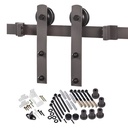 DOOR BARN HDWR KIT ANTIQUE BRZ